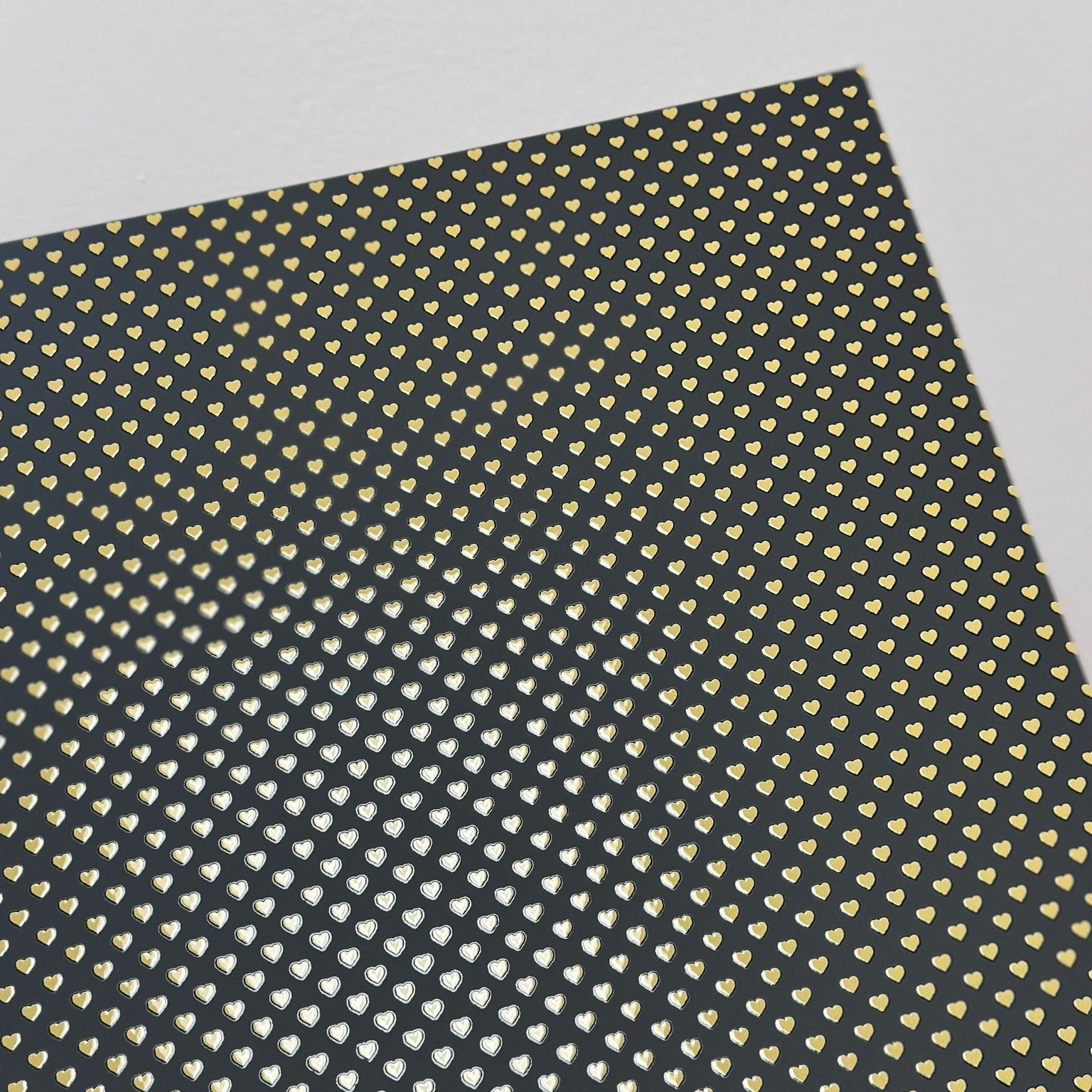 Faux Foils: Polka Hearts