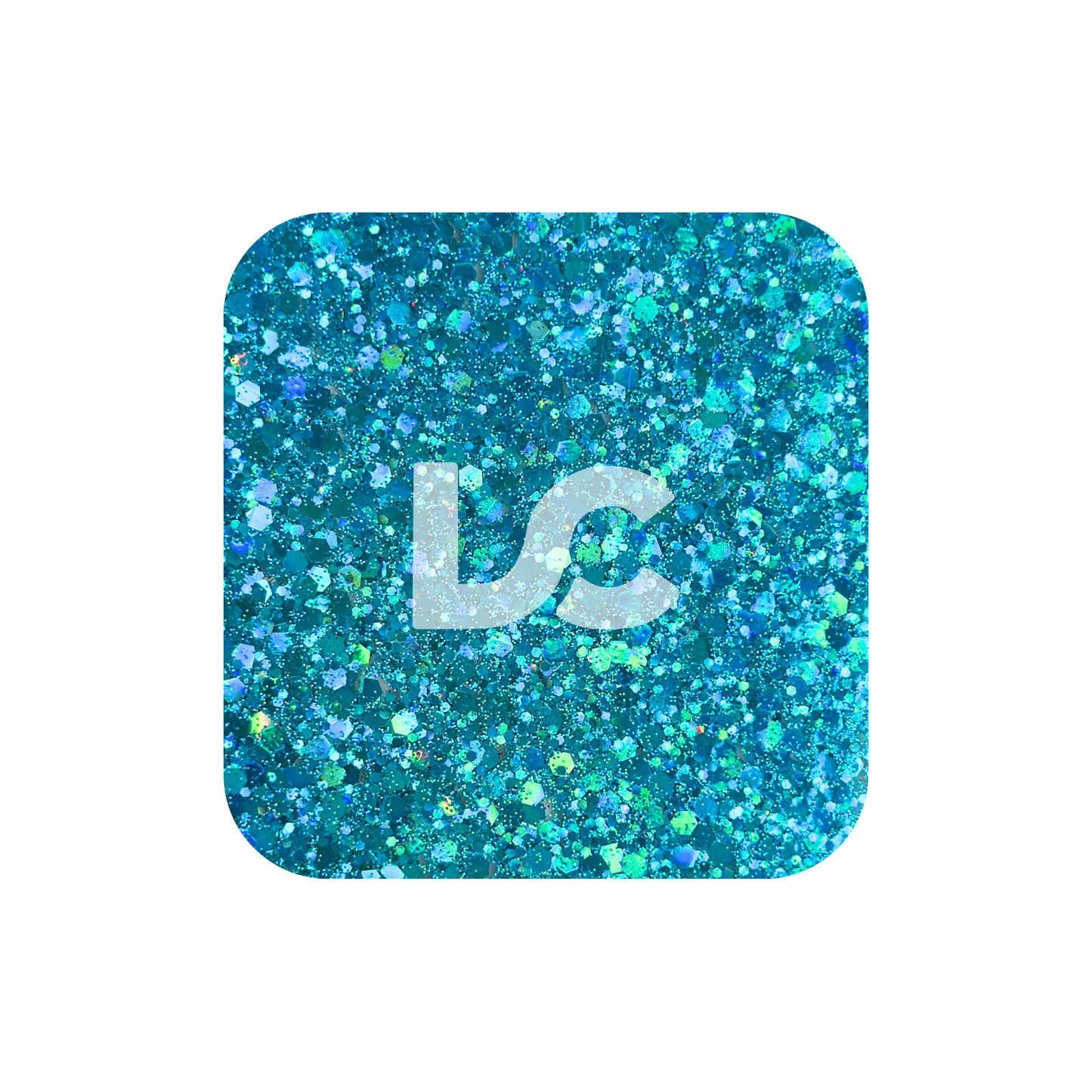 Blue Chunky Glitter Acrylic