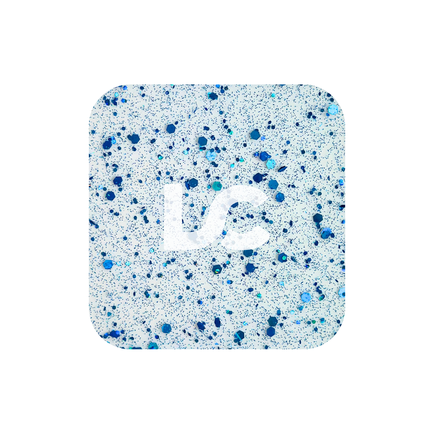 Blue Twinkle Glitter Acrylic