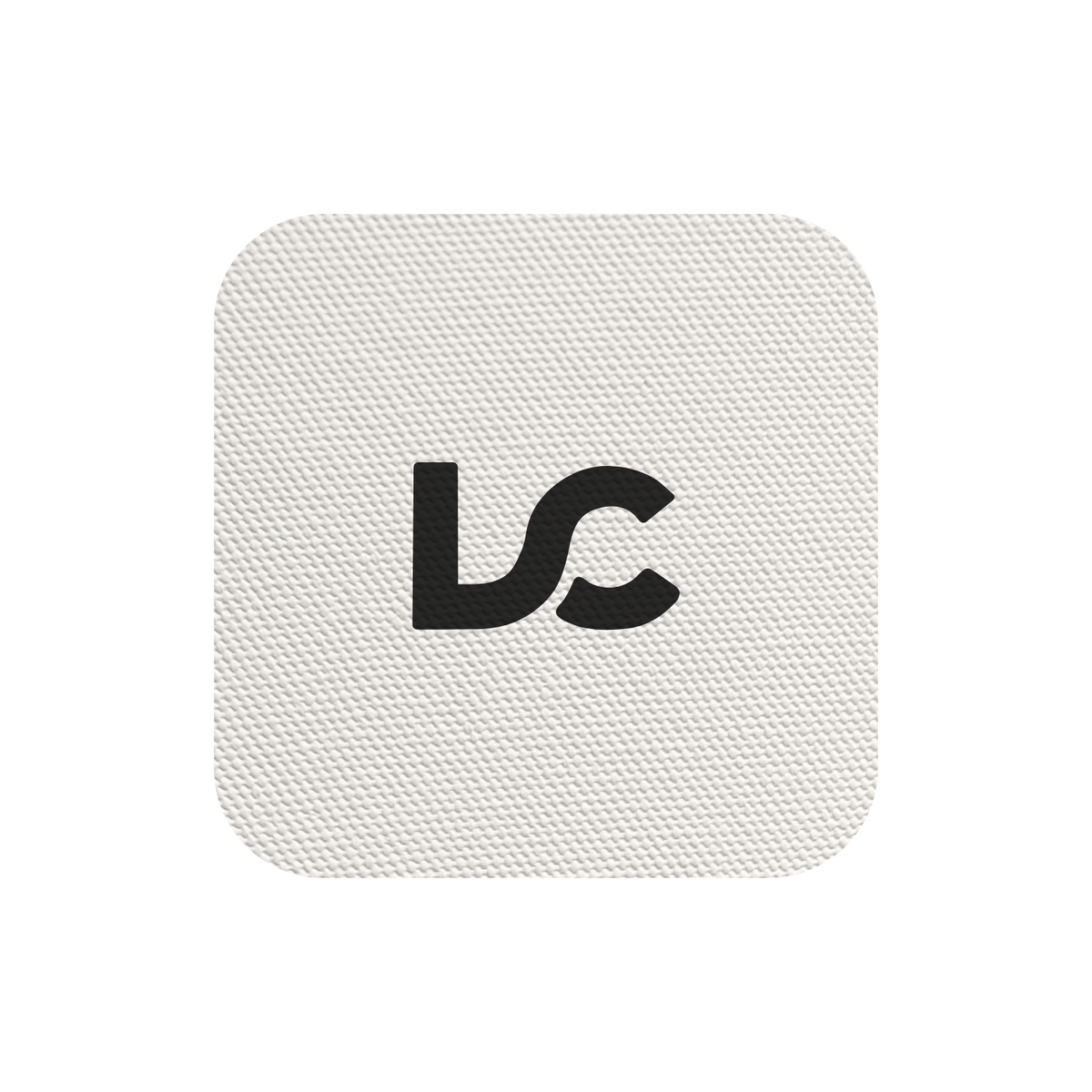 A canvas textured square