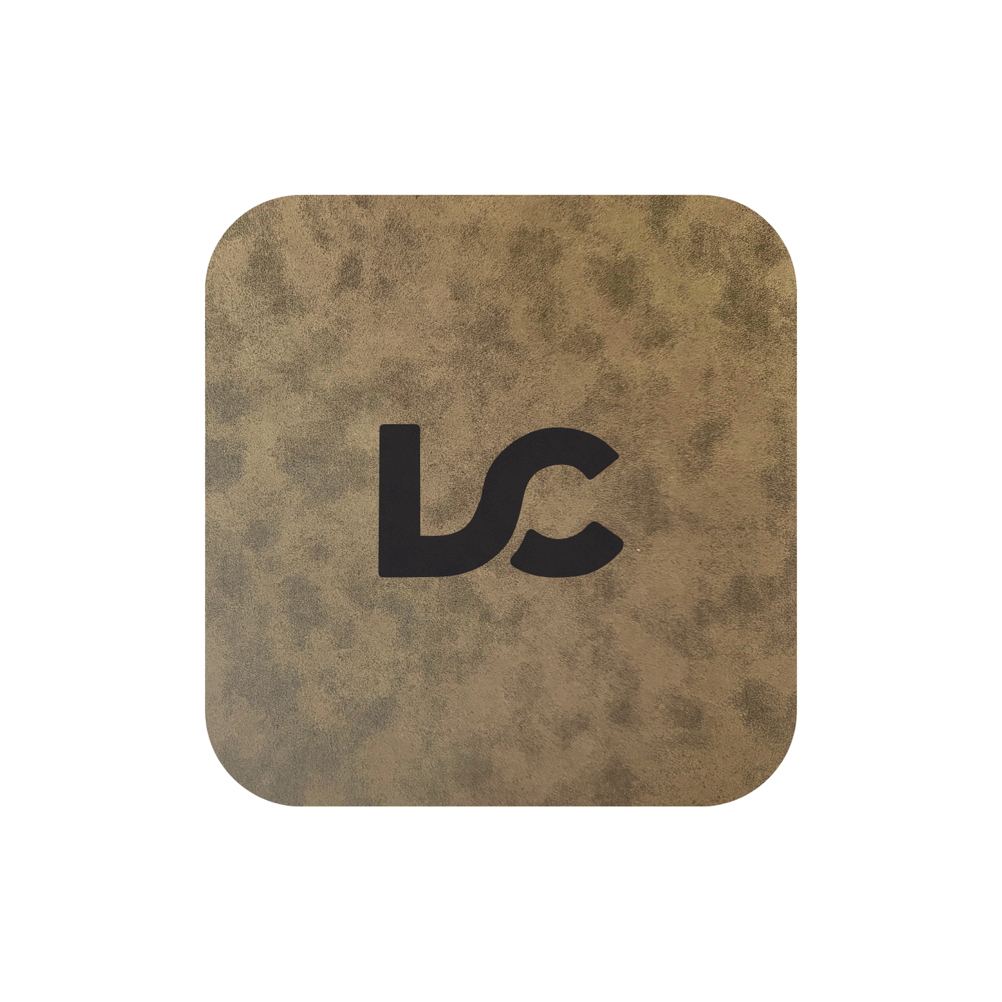 Distressed brown suede leatherette