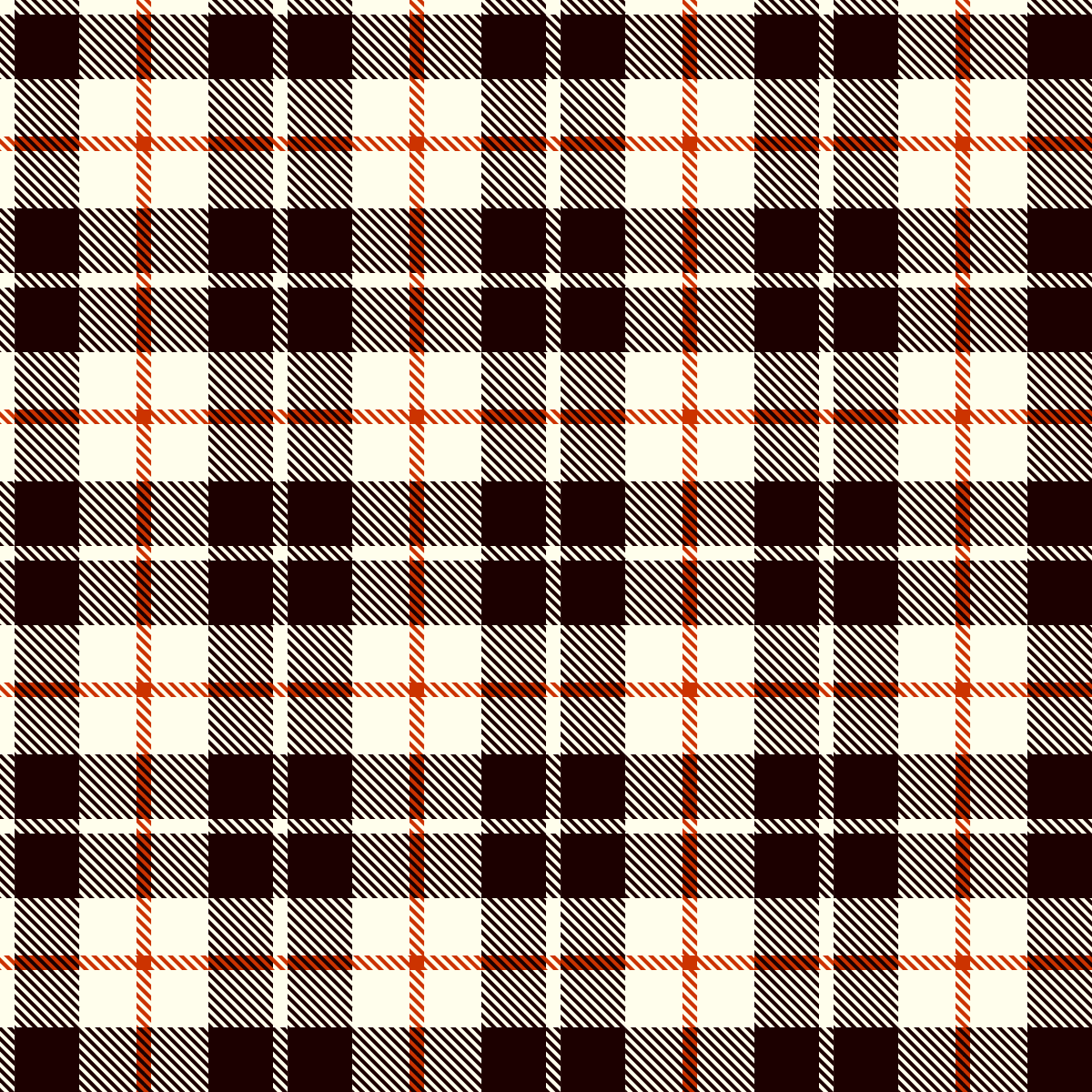 Plaid pattern with black, white, and red colors