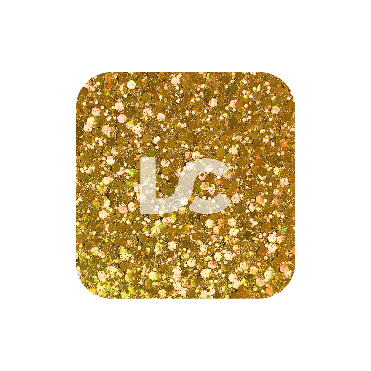 Gold Chunky Glitter Acrylic