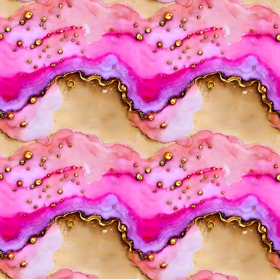 Golden Pink Alcohol Ink