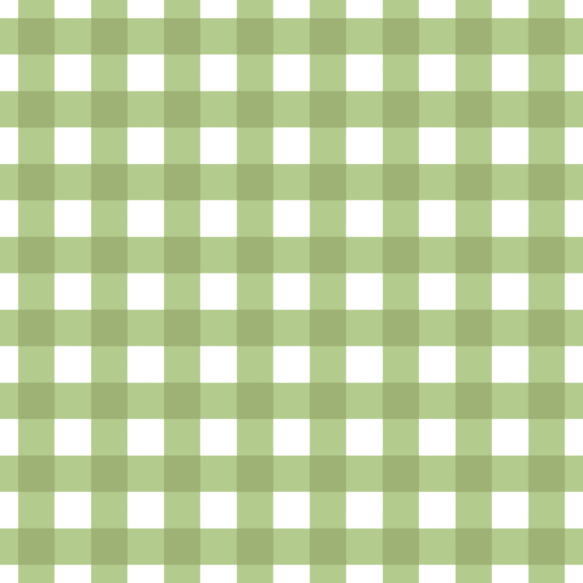 A sheet of green gingham patterned printed acrylic material.