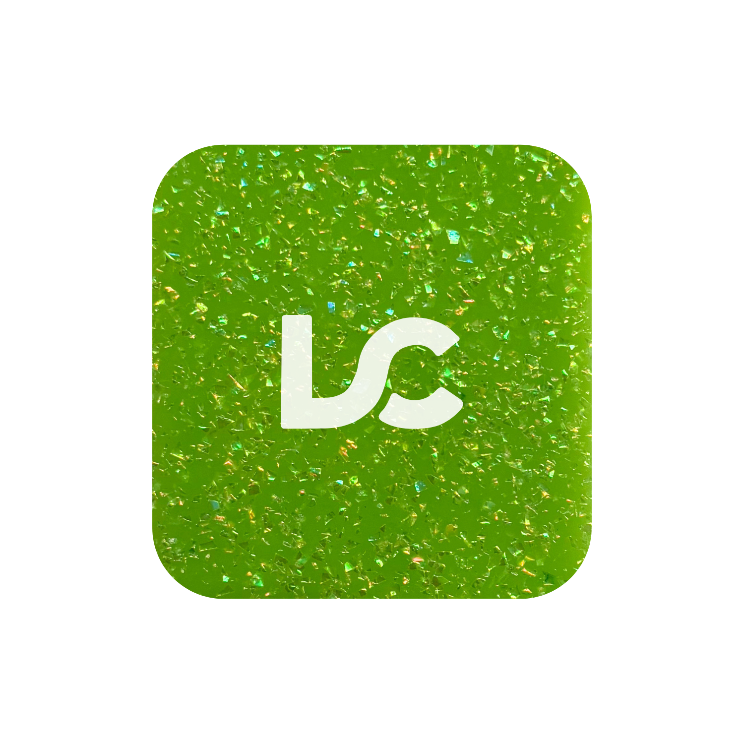 Green Iridescent Glitter Acrylic