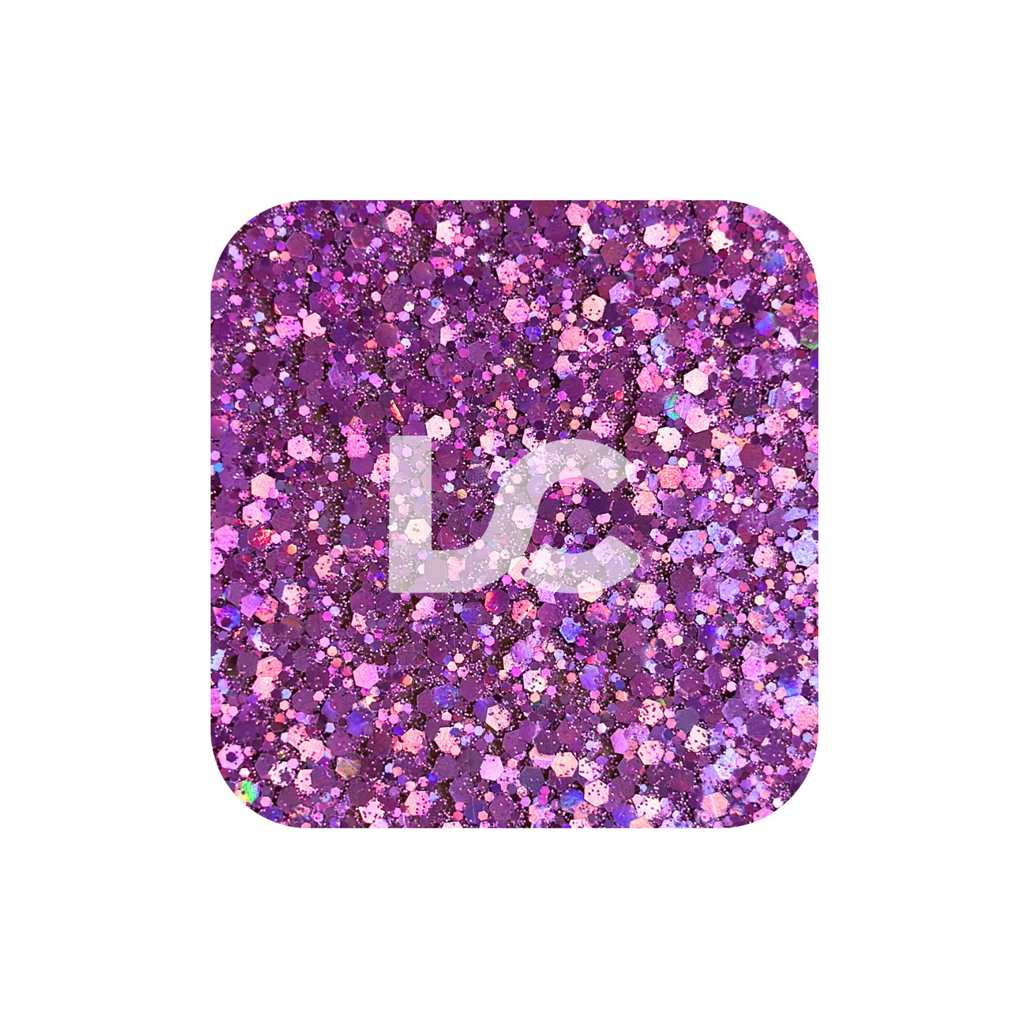 Purple Chunky Glitter Acrylic