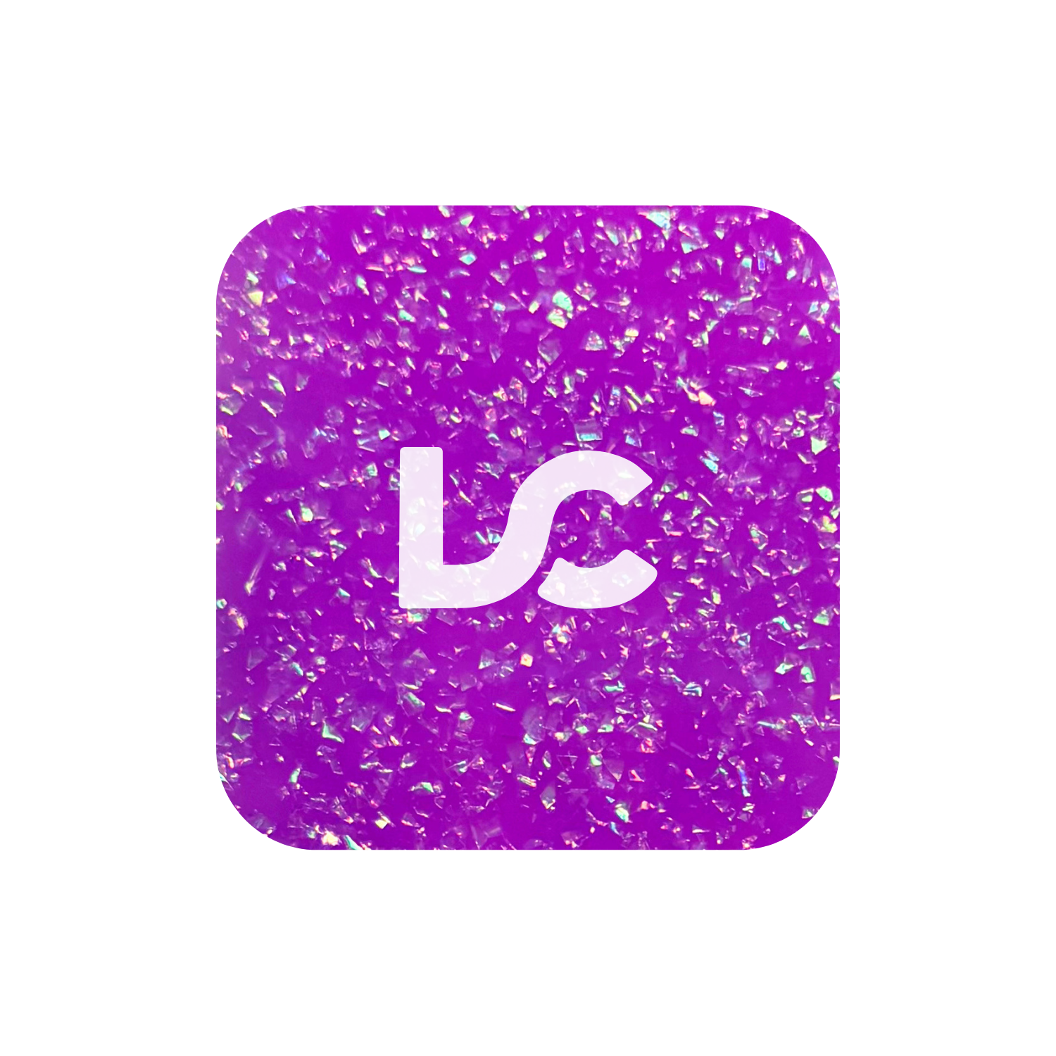Purple Iridescent Glitter Acrylic