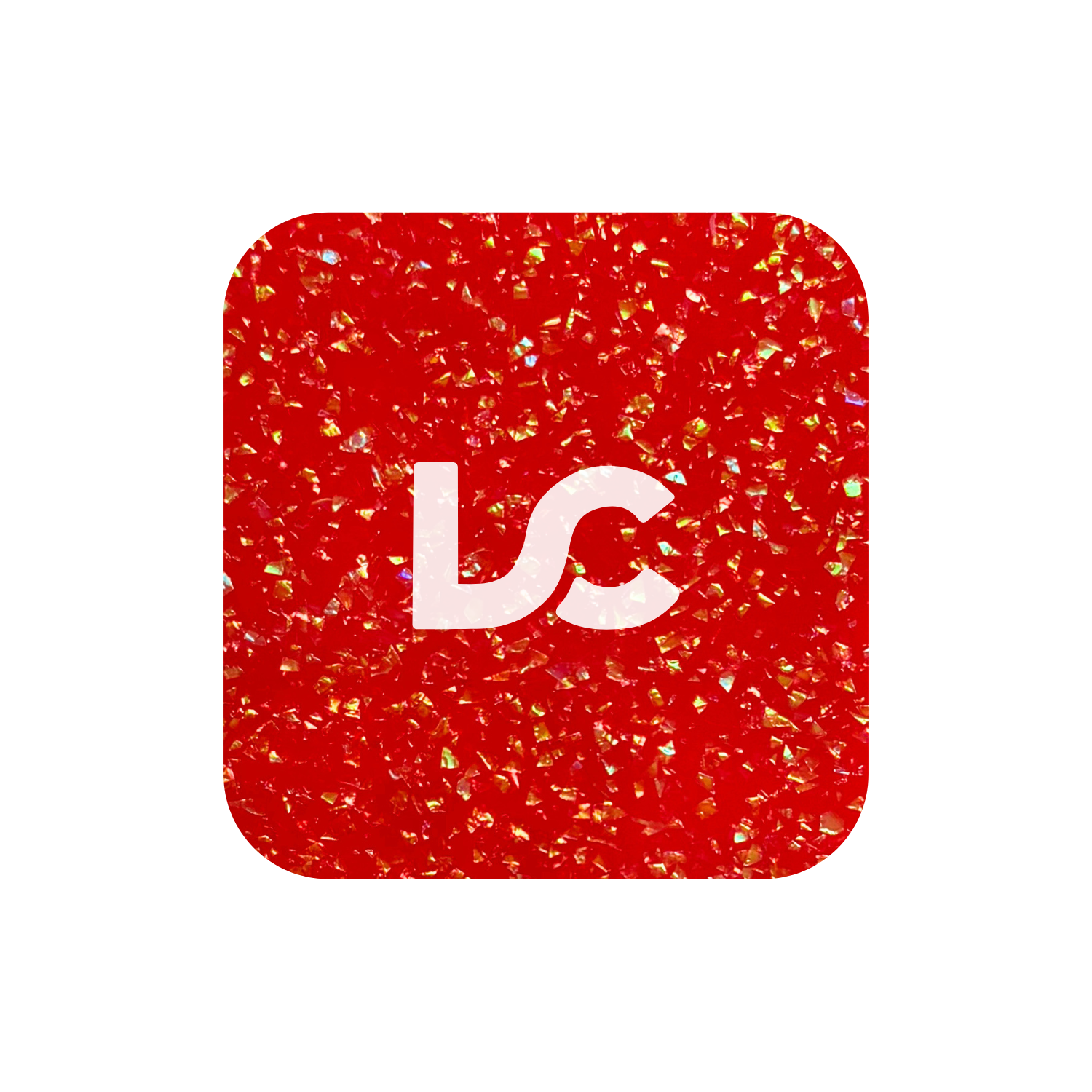 Red Iridescent Glitter Acrylic