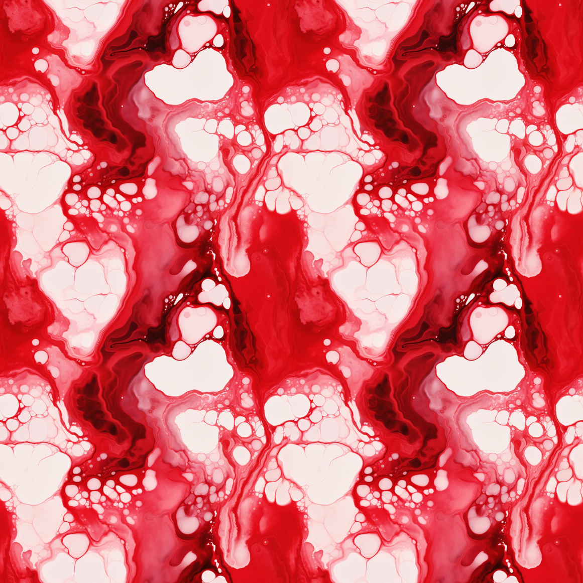 Red Smear Alcohol Ink