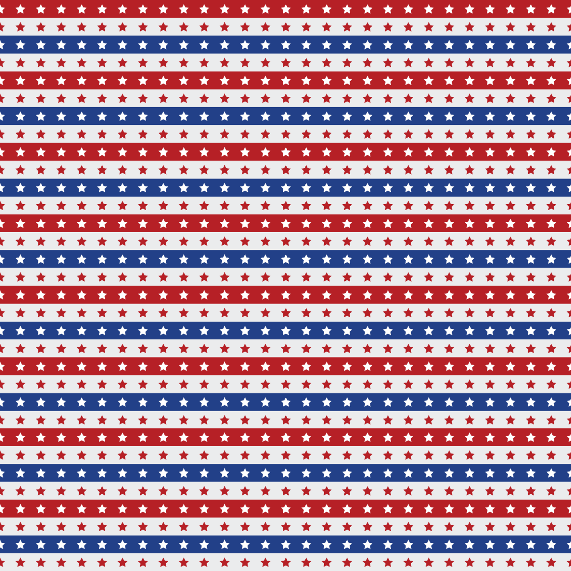 A patterned acrylic sheet with red and blue stripes and white stars