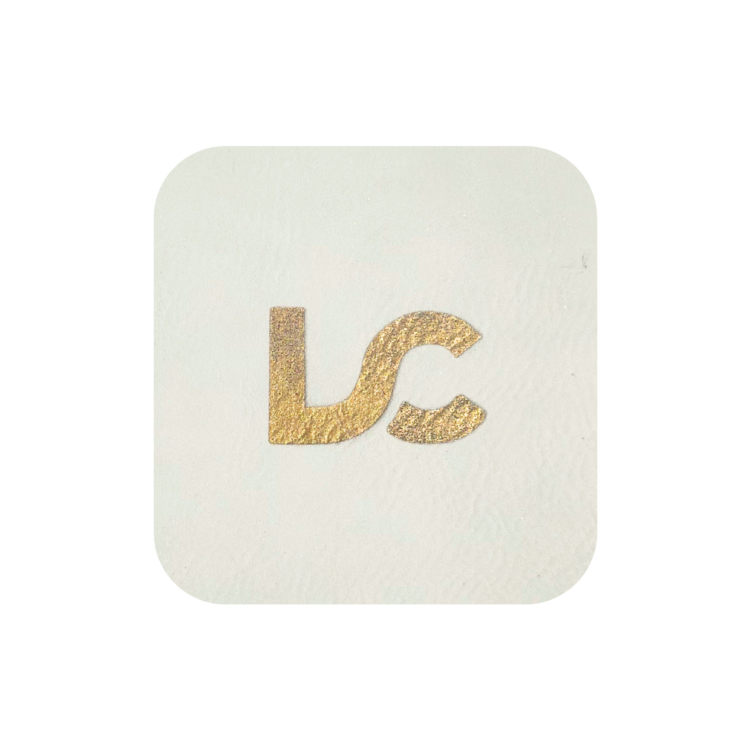 White to Gold Leatherette
