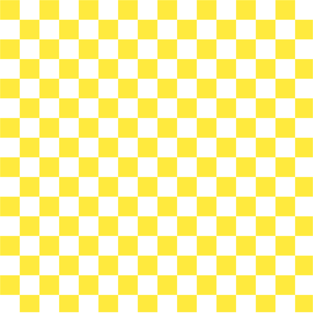 Checkered pattern with yellow and white squares