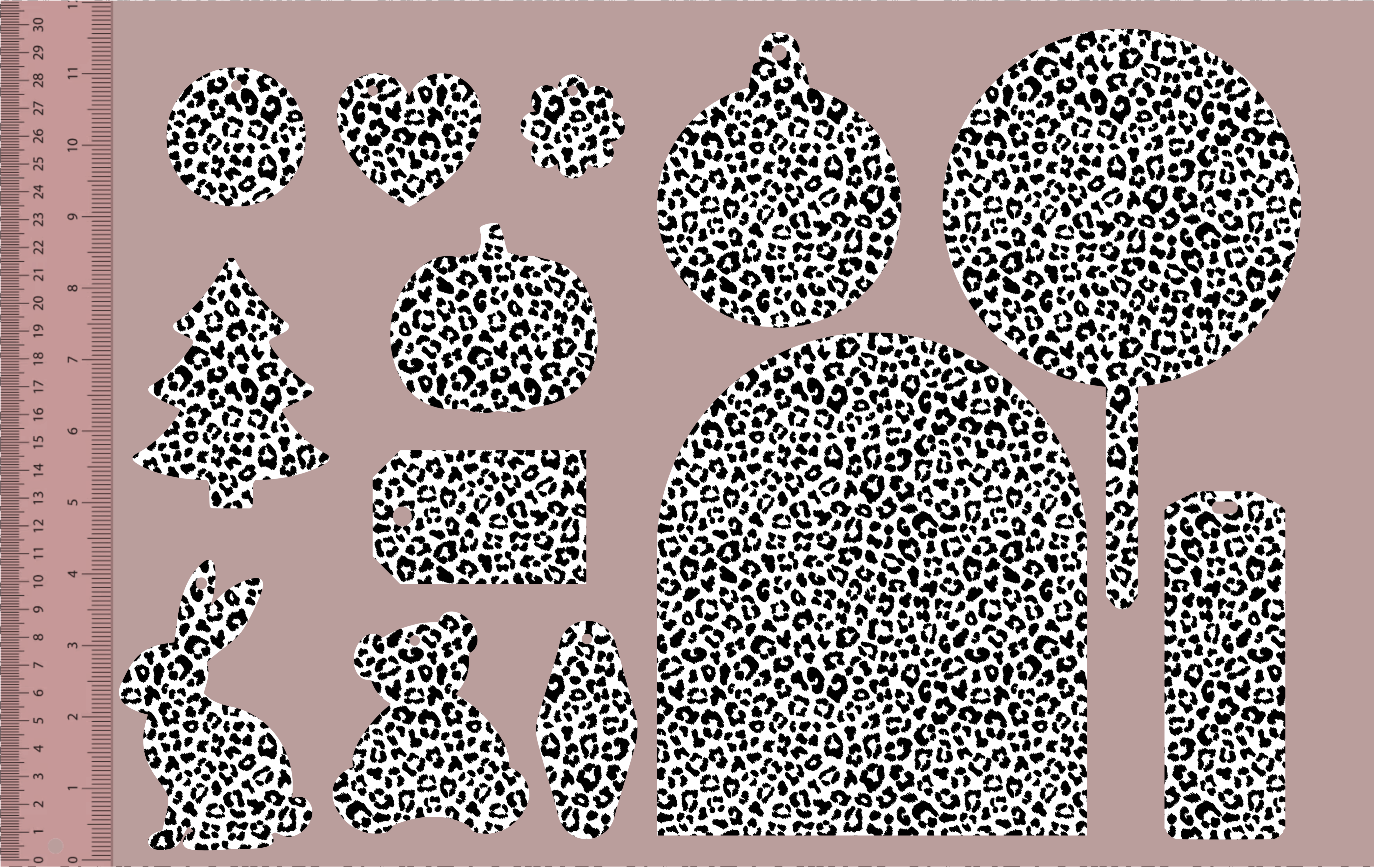 Monochrome Leopard