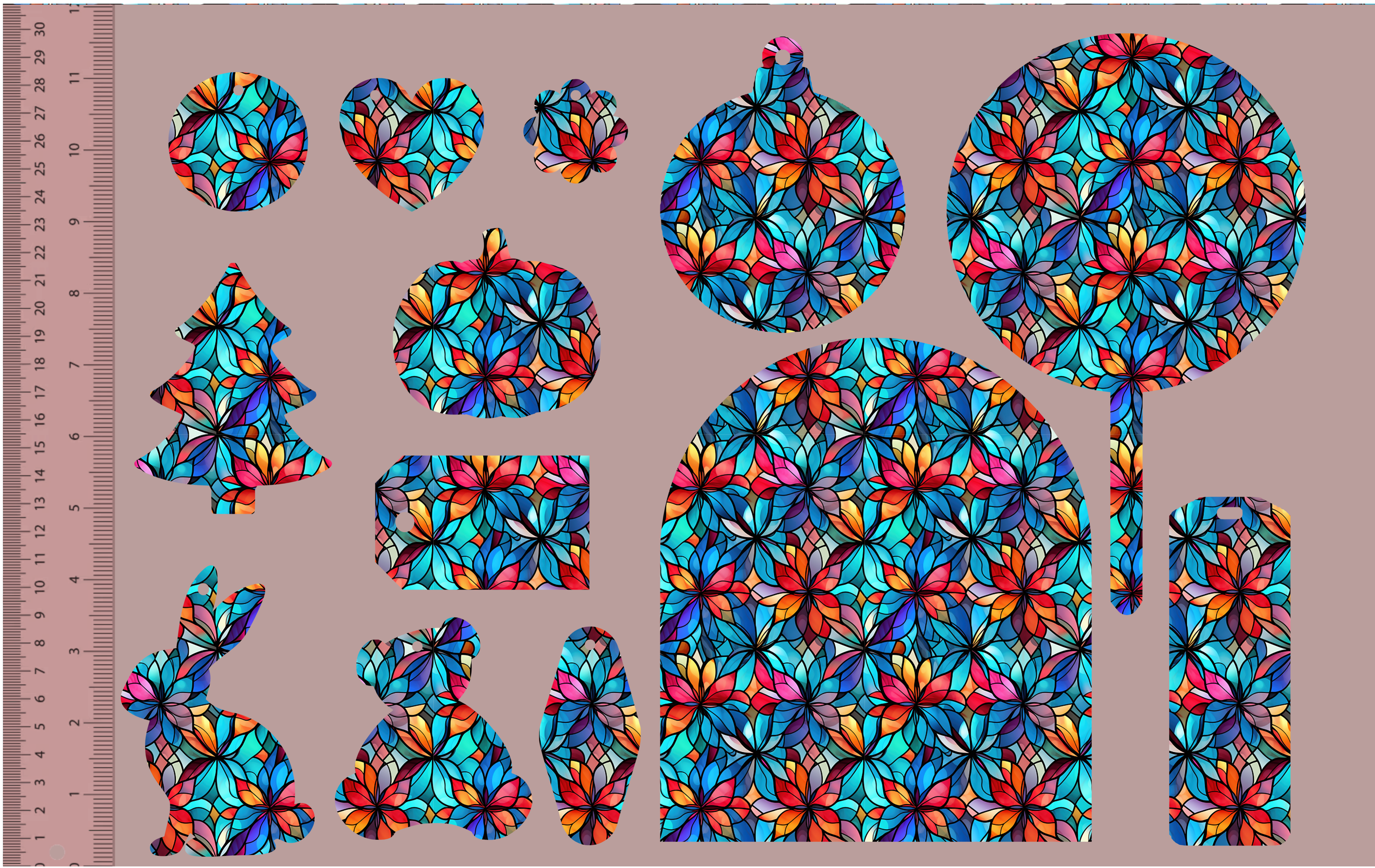 Stained Glass Flowers