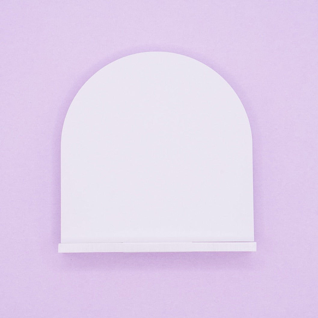 5" x 5" Arched Table Number Blanks with Stand (5-pack)