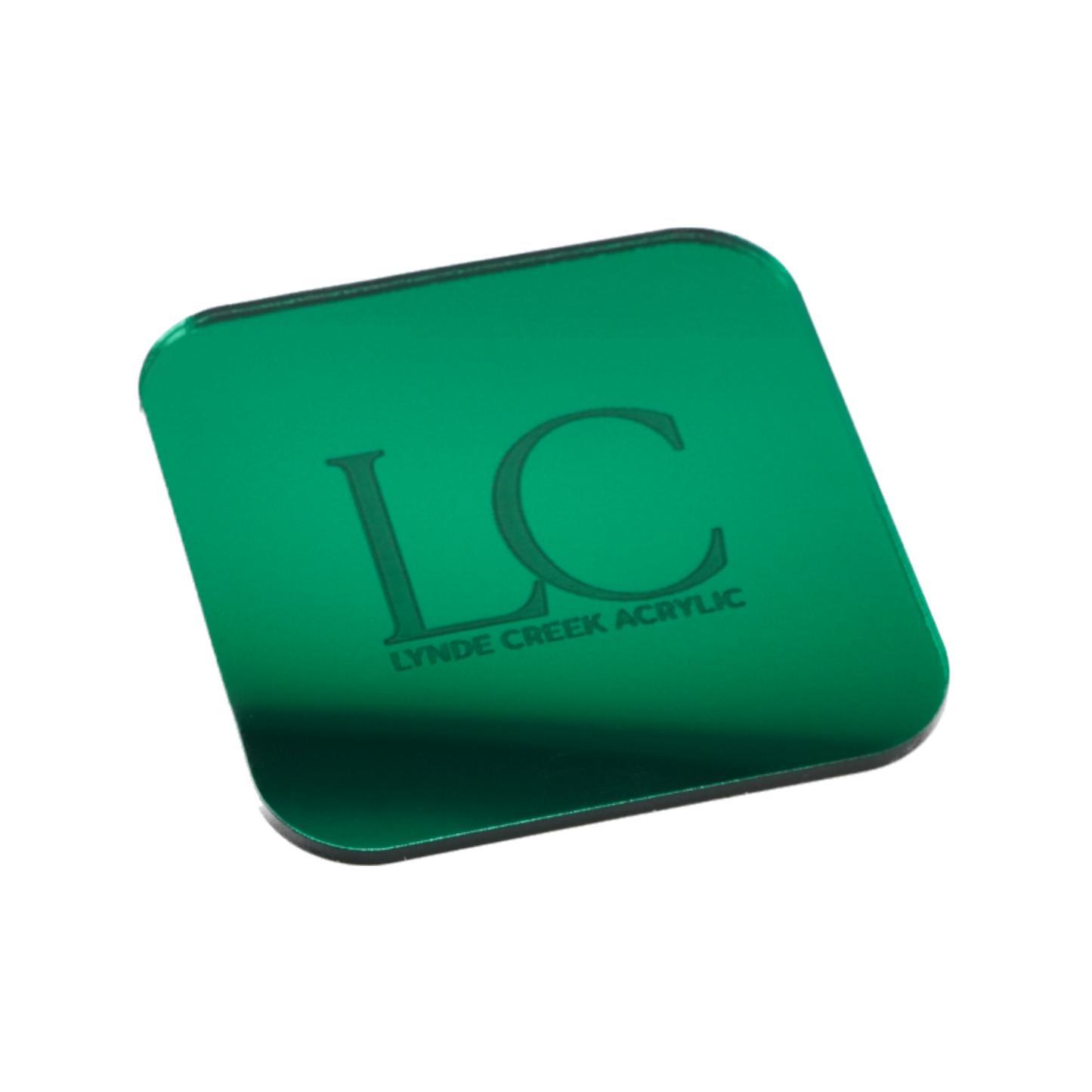 Mirrored Green Acrylic