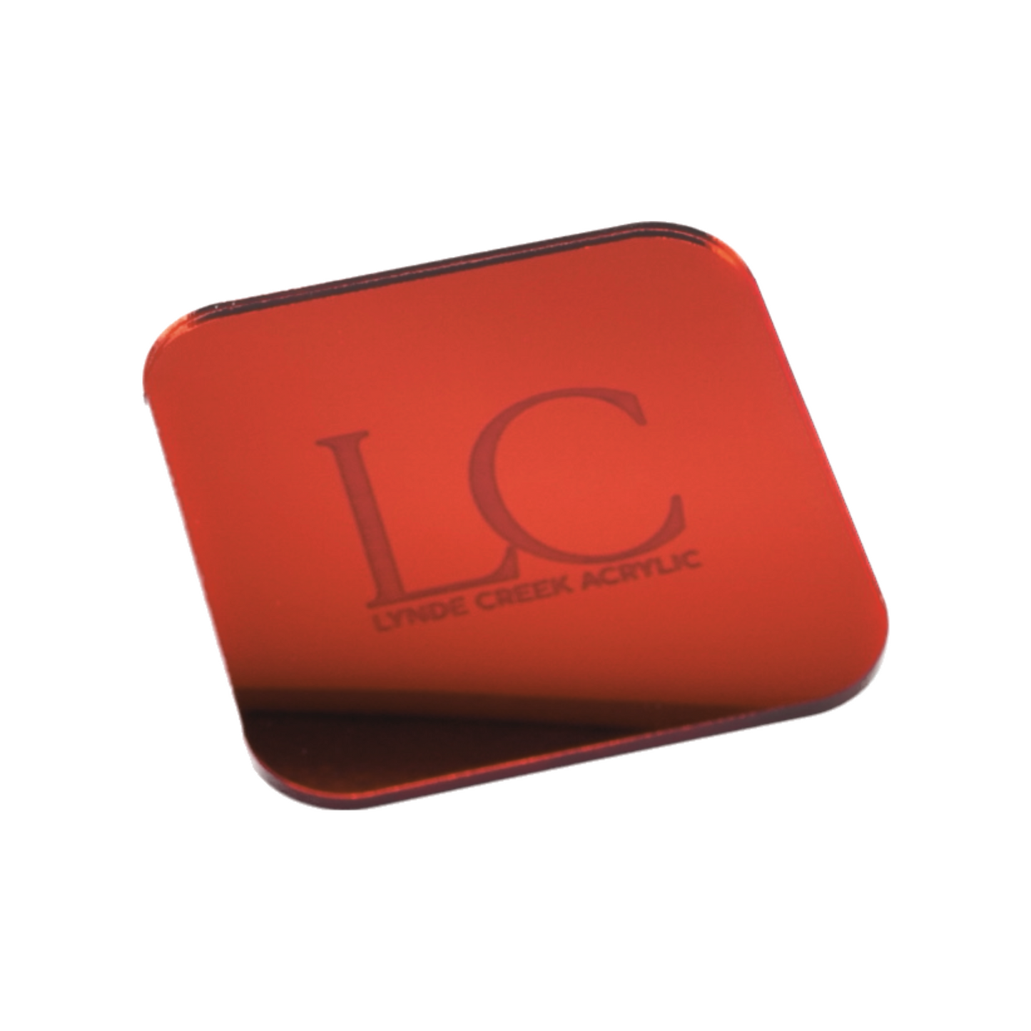 Mirrored Red Acrylic