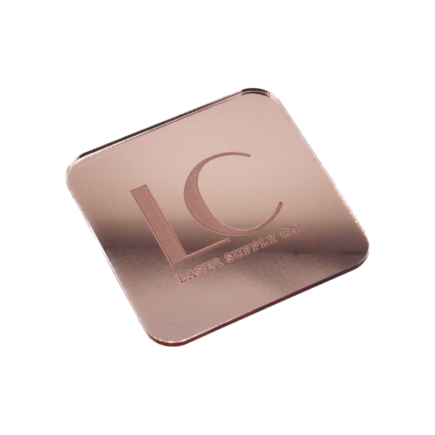 Mirrored Rose Gold Acrylic