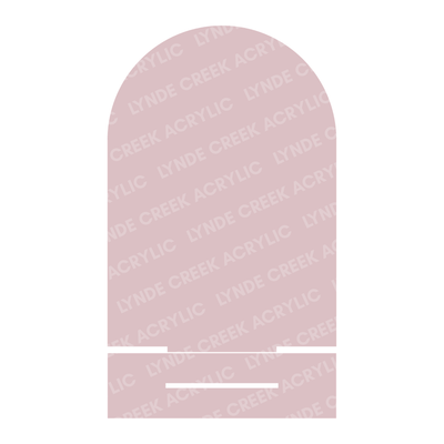 Arched Table Number Blanks with Stand