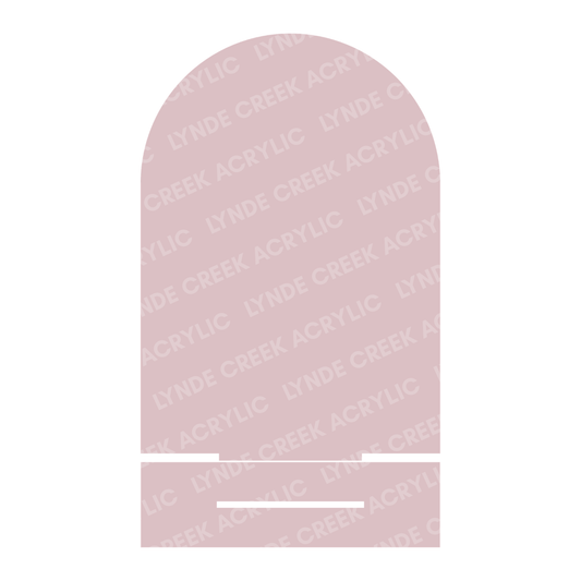 Arched Table Number Blanks with Stand