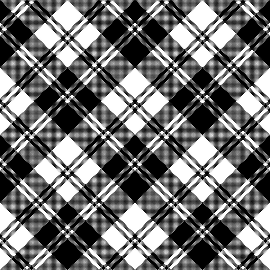 Black and white plaid pattern