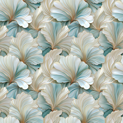Blue Glass Flowers