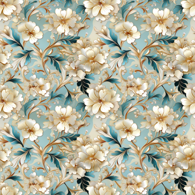 China Blue Glass Flowers