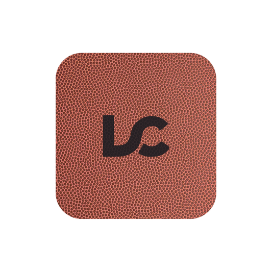 Brown football textured leatherette