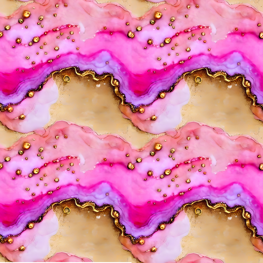 Golden Pink Alcohol Ink