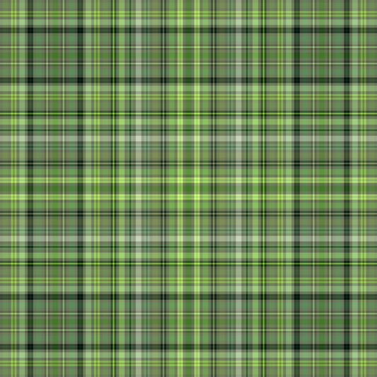 Plaid pattern with green lines