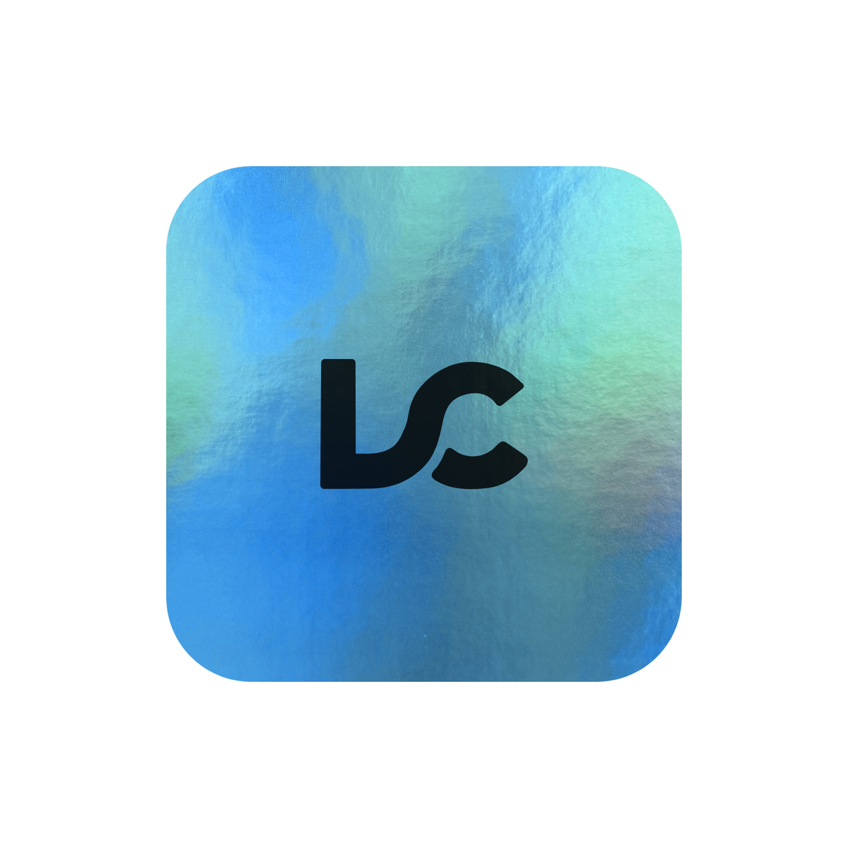 A metallic blue and aqua gradient 