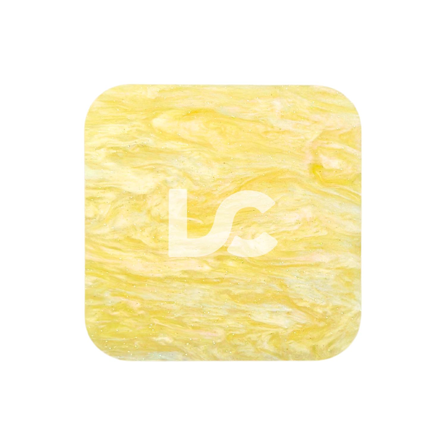 Lemon Buttercream Marble Acrylic