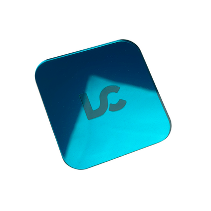 Mirrored Teal Acrylic
