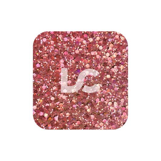 Pink Chunky Glitter Acrylic