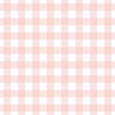 Pink gingham on white background