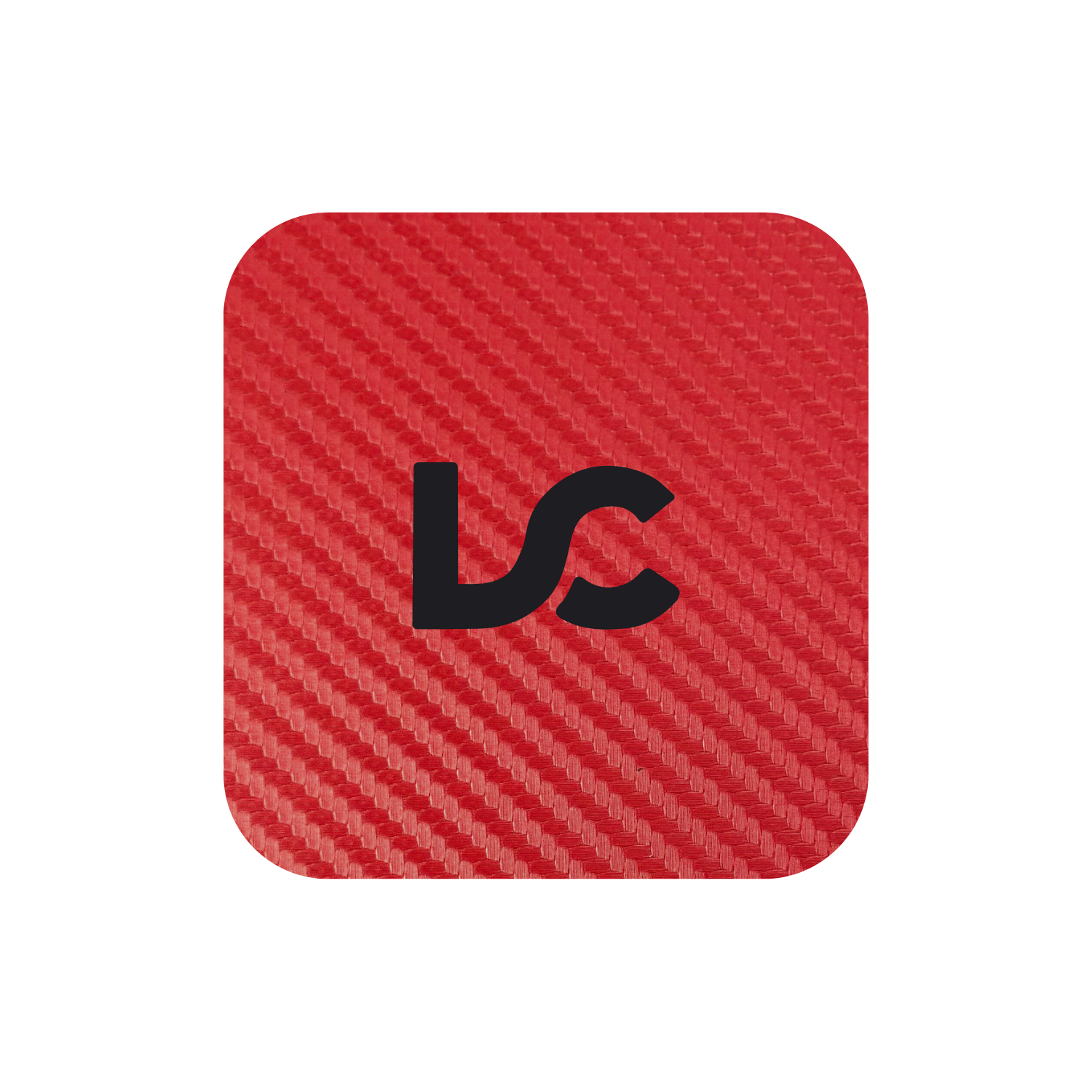 Carbon fiber design in red