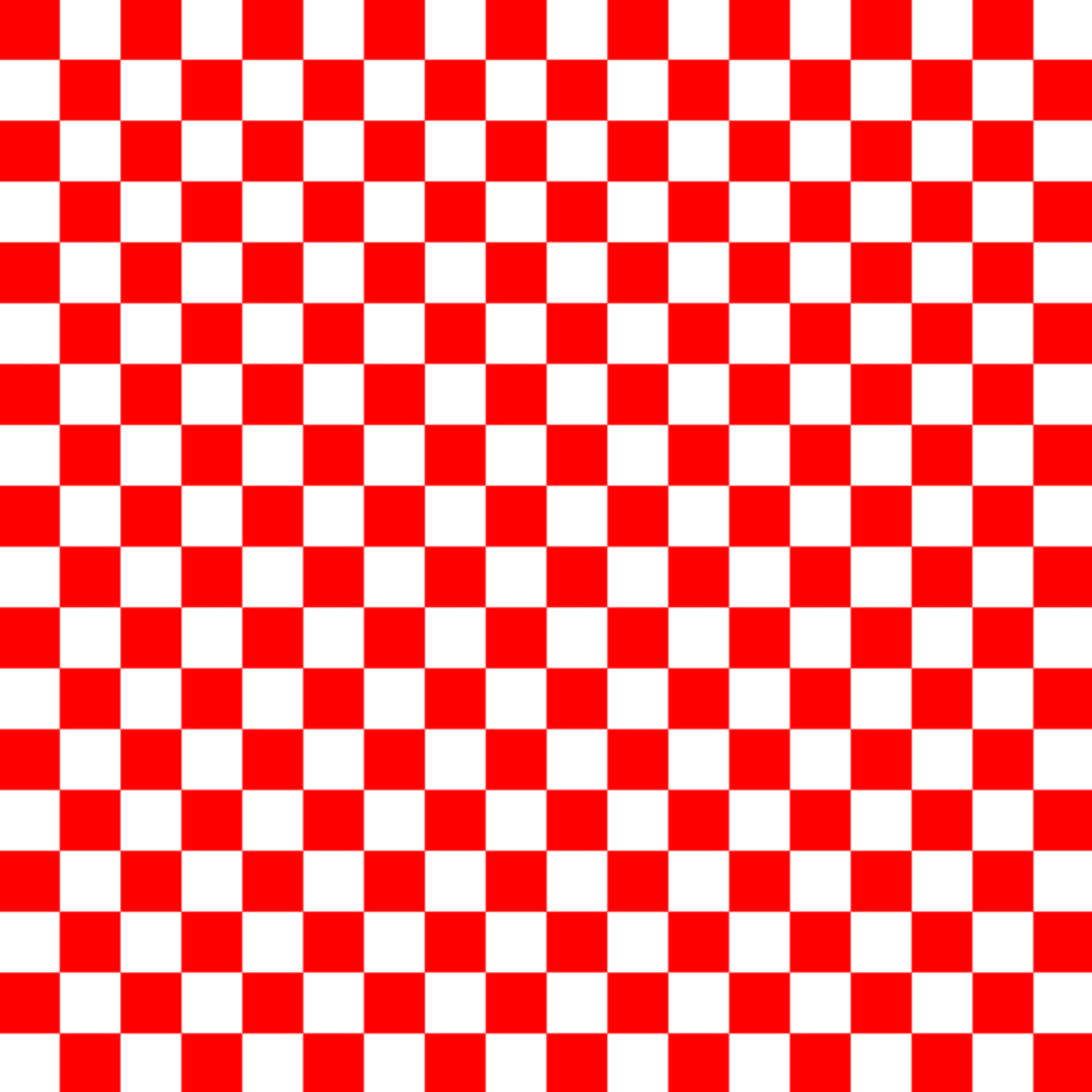 Red and white checkered pattern