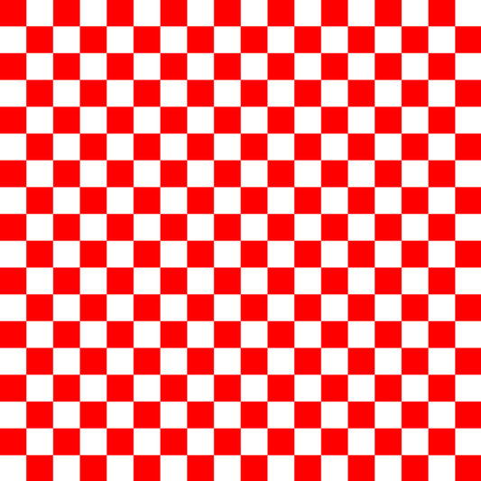 Red and white checkered pattern