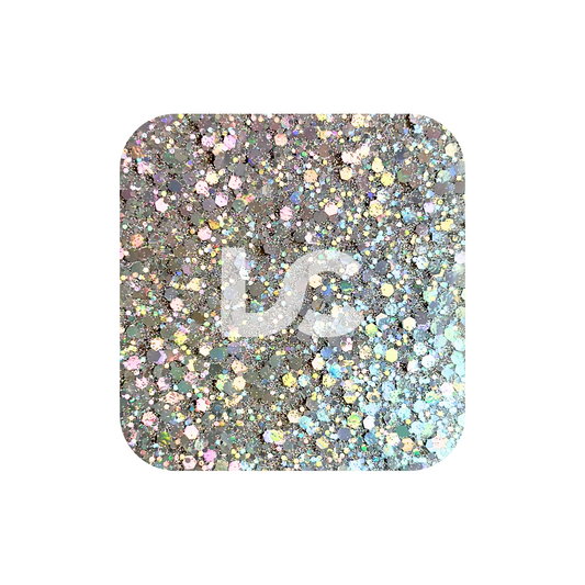 Silver Chunky Glitter Acrylic