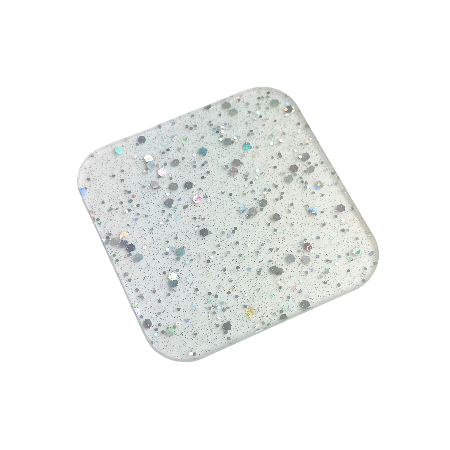 Silver Twinkle Glitter Acrylic