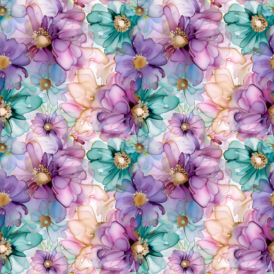 Stained Glass Winter Blooms