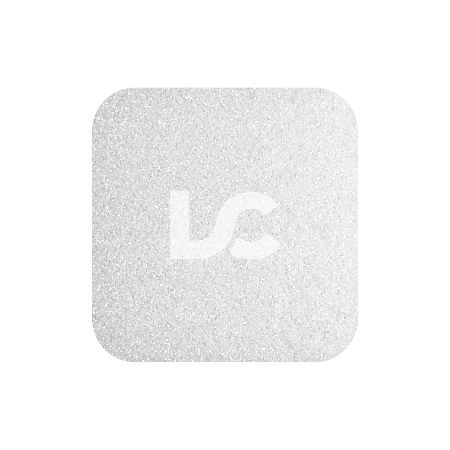Winter White Glitter Acrylic