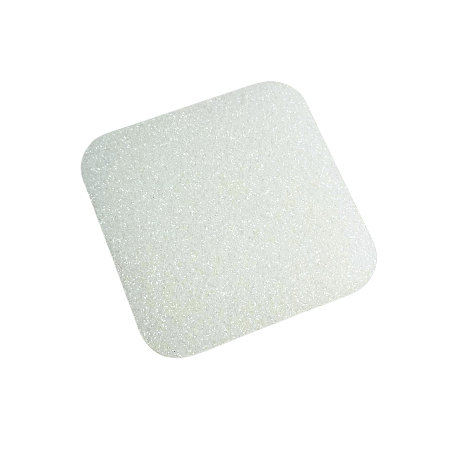 Winter White Glitter Acrylic