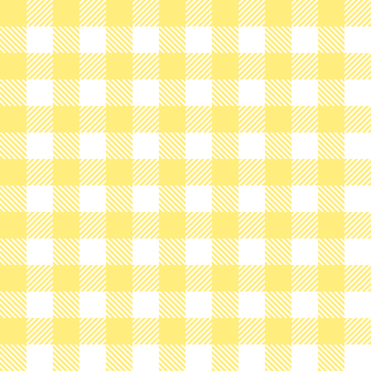Yellow and white gingham pattern
