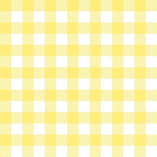 Yellow and white gingham pattern