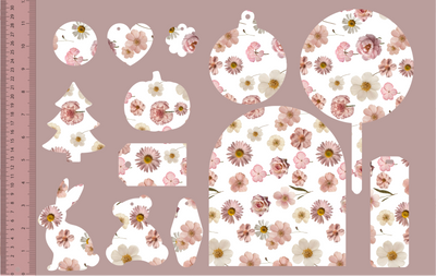 Charming Blush Pressed Flowers