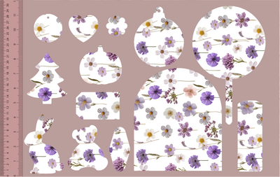 Imperial Purple Pressed Flowers