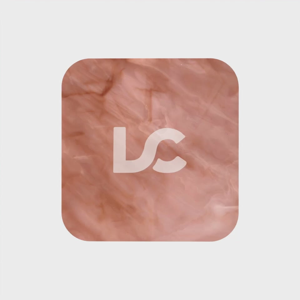 Load video: Rose Quartz Marble Acrylic