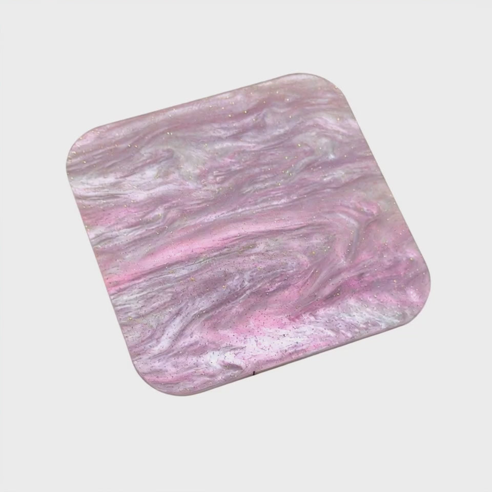Load video: Lavender Marble Acrylic